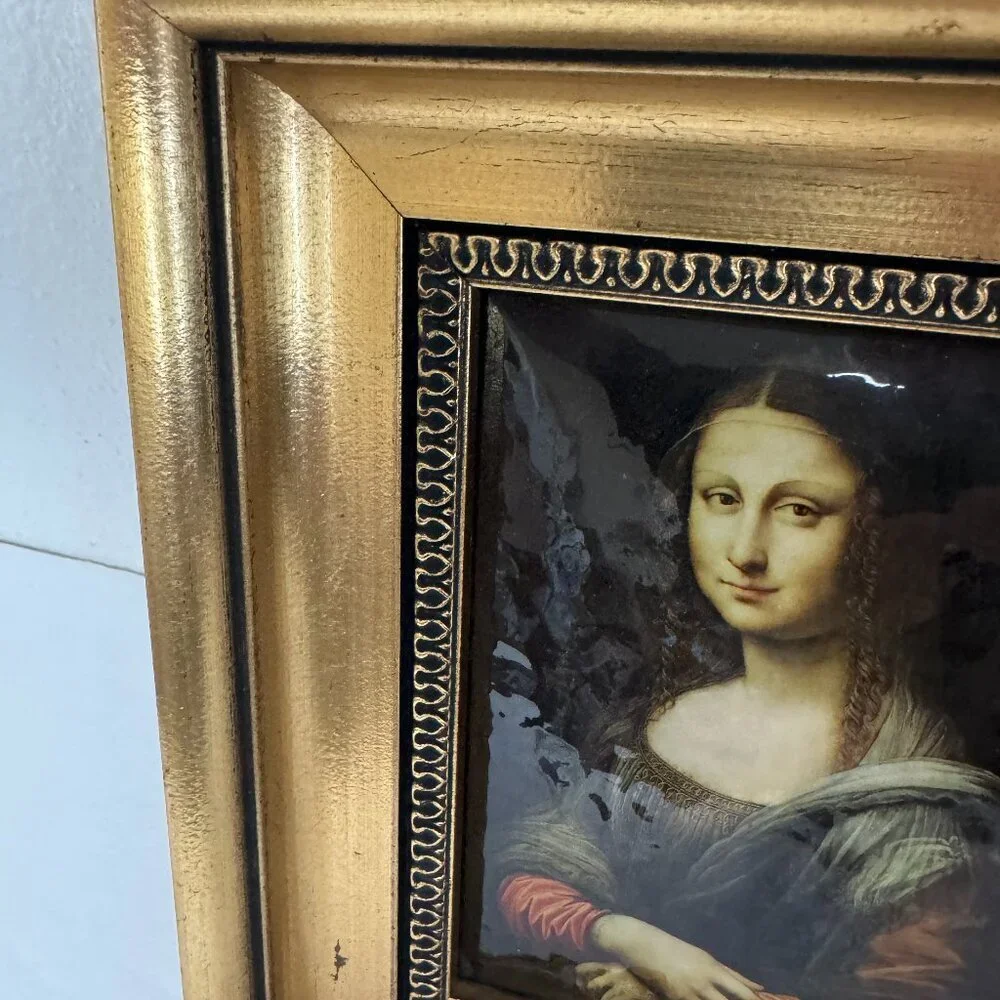 Vintage Reproduction Leonardo da Vinci Mona Lisa La Giaconda